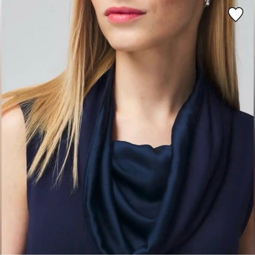 WHBM Passporter Sleeveless Cowl Neck Tank - Picture 2 of 6